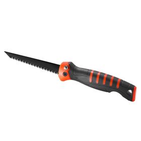 Folding Jab Saw, 5 in Foldable Jab Saw with Soft Grip Handle, Folding Drywall Saw with Triple Ground Teeth and Sharp Tip, for Drywall, Wood, PVC Pipes