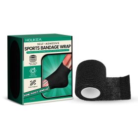 Houkea Self-Adhesive Sports Bandage Wrap, Running Sports Sprain Protection Ankle Joint Ankle Bandage