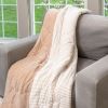 HGTV Cooling Throw Blanket Nomadic Desert Stripe 60 x 80 inches