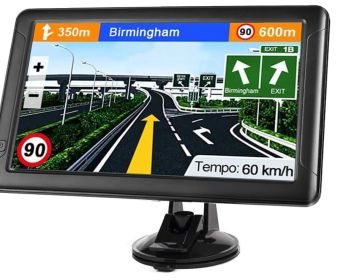 GPS Navigation for Car, Latest 2025 Map,7 inch Touch Screen Real Voice Spoken Turn-by-Turn Direction Reminding Navigation System for Cars