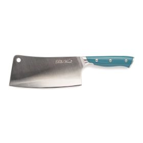 Pioneer Signature Stainless Steel Cleaver Knife, 7 inch, Teal