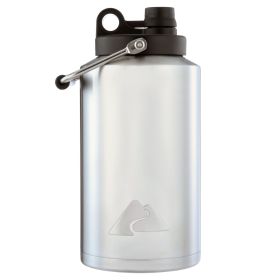 1 Gallon Insulated Stainless-Steel Water Jug, Silver