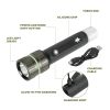 Combo Flashlight, 1000 Lumen, LED, Rechargeable, IPX4 Weatherproof, Drop Resistant