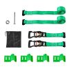 Wheel Chock Tie-Down Kit, Chock-Style Trailer Tie Down Strap, Car Tie Down Kit with Buckle