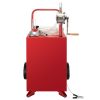 VEVOR 20 Gallon Fuel Caddy, Gasoline & Diesel Fuel Tank with Manual Transfer Pump, Portable Fuel Storage Tank with 2 Wheels & 10 ft Hose