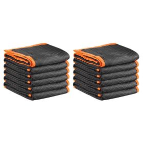 VEVOR Moving Blankets 12 Pcs, 72 x 40 in (32 lbs/dz) Large Packing Blankets with Cotton Filling