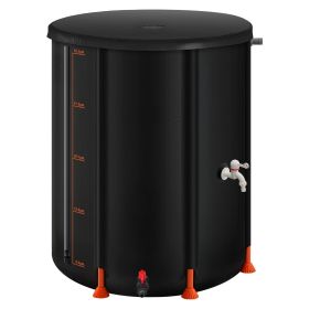 VEVOR Collapsible Rain Barrel, 53 Gallon Portable Rain Water Collection Barrel, 1000D PVC Rainwater Collection System