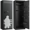 VEVOR 10-12 Gun Safe, Long Gun Cabinet for Rifles and Pistols, Quick Access Fireproof Rifle Safe with 4 Pistol Pockets and 3 Adjustable Racks