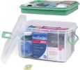 15qt Clear Medicine Organizer Storage Box with Handle, Plastic Empty First Aid Box with Tray, Multipurpose Medical Storage Container