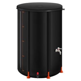 VEVOR Collapsible Rain Barrel, 100 Gallon Portable Rain Water Collection Barrel, 1000D PVC Rainwater Collection System