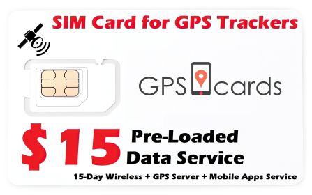 Tracking SIM Card for cGuard Beacon GPS Tracker + Real-time GPS Tracking
