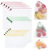 Reusable Mesh Produce Bags 3 Sizes, Pack of 15 See-Through Reusable Produce Bags Washable, Odorless