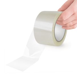 24 Rolls of Clear Box Sealing Tape 3" x 110 yds. Thickness 1.8 Mil. Acrylic Packaging Tape for Wrapping, Packing, Shipping