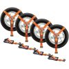 VEVOR Car Tie Down Straps Kit, Lasso Style 2" x 120" Tire Straps, 5512 LBS Working Load, 11023 LBS Breaking Strength