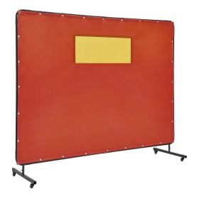 VEVOR Welding Screen with Frame, 6' x 8' Welding Curtain Screens