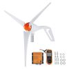 500W Wind Turbine Generator with Anemometer, 12V Wind Turbine Kit, 3-Blade Wind Power Generator, MPPT Controller & Adjustable Windward Direction