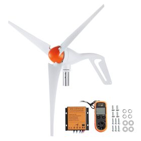 500W Wind Turbine Generator with Anemometer, 12V Wind Turbine Kit, 3-Blade Wind Power Generator, MPPT Controller & Adjustable Windward Direction