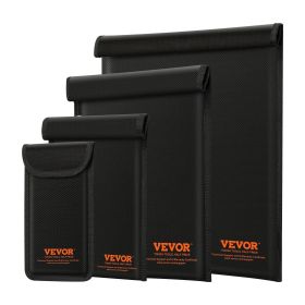 VEVOR Faraday Bags, 4 Pack Faraday Pouch Set for Laptop (16.9x15"), Tablet (13x10.2"), Phone (7.87x4.7") & Radio (10.6x7.8")