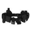 Men's Multifunctional Duty Black Nylon Stretch Sport Belt Outdoor Security Belt Outdoor Bag