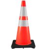 6Pack 36" Traffic Cones, Safety Road Parking Cone with Black Weighted Base, PVC Orange Traffic Safety Cones