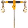 Ratchet Chain Binder 2PCS, 3/8"-1/2" Heavy Duty Load Binders, with G80 Chains 12000 lbs Secure Load Limit, Labor-saving Anti-skid Handle