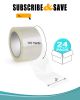 24 Rolls of Clear Box Sealing Tape 3" x 110 yds. Thickness 1.8 Mil. Acrylic Packaging Tape for Wrapping, Packing, Shipping