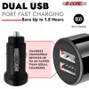 5 Core USB Car Charger Cigarette Lighter Adapter Dual USB Port Adapter 12/24 V Fast Charging - CDKC13 1Pc