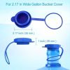 Upgraded Reusable Water Bottle Caps (3-Pack) - Universal Fit for 55mm 3/5 Gallon Jugs - Heavy Duty & Leak Resistant Design