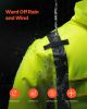 High Visibility Reflective Safety Jacket Waterproof Hoodie Yellow with Black L