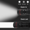 2 Pack USB Rechargeable LED Flashlight Adjustable Focus 3-Modes Outdoor Mini Flashlight W/ USB Cable+Mini Box