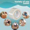 24 Rolls of Clear Box Sealing Tape 3" x 110 yds. Thickness 1.8 Mil. Acrylic Packaging Tape for Wrapping, Packing, Shipping