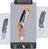 10-Pack Heavy Duty Folding Box Cutter Set with 30 Replacement Blades, Professional Utility Razor Knife Bundle (Box Cutter Plus Max (10Pcs))