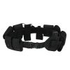 Men's Multifunctional Duty Black Nylon Stretch Sport Belt Outdoor Security Belt Outdoor Bag