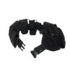 Men's Multifunctional Duty Black Nylon Stretch Sport Belt Outdoor Security Belt Outdoor Bag