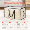 VEVOR 90L Large Storage Bags, 6 Pack Clothes Storage Bins, Foldable Closet Organizers Containers with Reinforced Handle