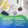 Clear Packing Bags 18 x 24 Inches. Pack of 50 Clear Shipping Bags. 2 Mil Plastic Clothing Bags for Selling with Open End. Waterproof Clear Poly Bags f