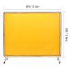 Welding Screen with Frame, 6' x 8' Welding Curtain Screen, Flame-Resistant Vinyl Welding Protection Screen on 4 Swivel Wheel (2 Lockable)