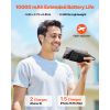 Portable Charger, with Built-in Cables, 10000 mAh Travel Battery Pack, 6 Outputs 3 Inputs Fast Charging Power Bank with USB Type-C Micro-B Input
