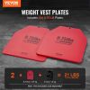 VEVOR Weight Vest Plates, 8.75 LB Pairs, Premium Steel Weighted plates, Contoured Ergonomic Fit â€“ WODs, Additional Weight for Weight Vests