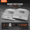 VEVOR Curved Weight Vest Plates, 14.5 LB Pairs, Premium Steel Weighted plates, Contoured Ergonomic Fit â€“ WODs, Additional Weight for Weight Vests