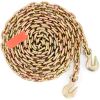 Transport Binder Chain, 7100 lbs Working Load Limit, 3/8'' x 20' G80 Tow Chain Tie Down with Grab Hooks, DOT Certified