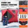 VEVOR Portable Ice Shelter, 1-2 Person Insulated Pop-Up Ice Fishing Tent, 24 Square Feet Fishable Area, Thermal Ice Shanty for Winter Fishing
