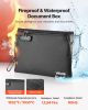 Fireproof Document Bag, 1832 °F Heat Insulated Fireproof & Waterproof Bag with Lock, Portable File Storage Security Organizer Home Office Travel Use