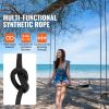 Braided Nylon Cord, 3/16 inch by 250 feet, 32-Strand Design, 720 LBS Tensile Strength, Multi-Purpose Black Rope for Outdoor, Tree Work, Hiking