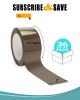 36 Rolls of Tan Carton Sealing Tape 2" x 110 yds. Thickness 2 Mil. Acrylic Packaging Tape for Wrapping, Packing, Shipping