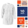 White Disposable Lab Coats for Adults