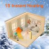 IAGREEA Portable Space Heater, Mini Fast Heater With Rotary Angle Heating And Cooling, Safe And Quiet, Suitable For Office Desktop Indoor Use (White)