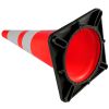 6Pack 36" Traffic Cones, Safety Road Parking Cone with Black Weighted Base, PVC Orange Traffic Safety Cones
