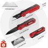 2-in-1 Folding Knife/Utility Knife, Quick-Change Box Cutter with Belt Clip, Liner Lock