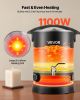 Wax Melter for Candle Making, 8.5 Qts, Fast and Even Heating, with Easy Pour Spout and Temperature Control, Hourglass Base for Non-Stick Smooth Flow